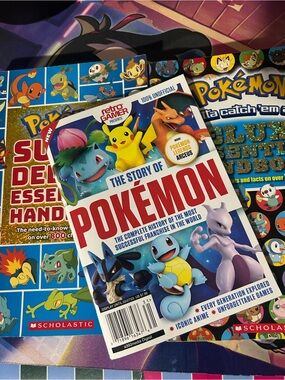 Scholastic Pokemon Deluxe Essential Handbooks & The Story Of Pokemon